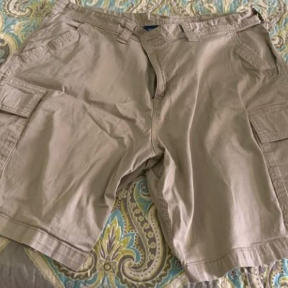 Tan Cargo Shorts